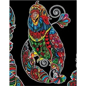 Colorvelvet Sametový obrázek Papoušek