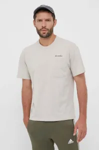 Bavlněné tričko Columbia béžová barva, 2037491-278