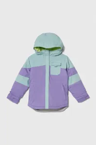 Dětská bunda Columbia fialová barva
