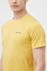 Sportovní tričko Columbia Zero Rules žlutá barva #5151322