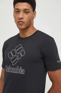 Sportovní triko Columbia Pacific Crossing II černá barva, s potiskem, 2036472