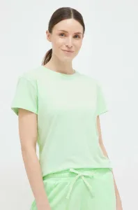 Sportovní tričko Columbia Sun Trek zelená barva