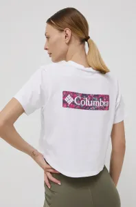 Bílá trička Columbia