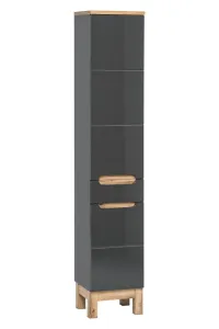 Comad Koupelnová skříňka Bali 800 2D 1S šedý grafit/dub votan