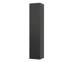 Comad Koupelnová skříňka vysoká Capri 800 2D černý mat/dub kraft zlatý