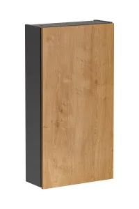Comad Závěsná koupelnová skříňka Monako 830 1D 40 cm šedá/dub hamilton