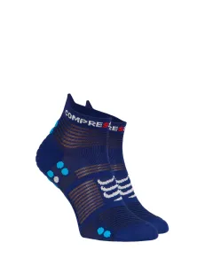 COMPRESSPORT Cyklistické ponožky klasické - PRO RACING 4.0 RUN - modrá 35-38
