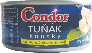 Condor Tuňák kousky ve slunečnicovém oleji (plechovka) 170 g #1155140