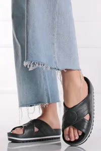 Černé gumové pantofle na platformě Chuck Taylor All Star Sandal Lite CX Black #6169851
