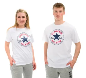 Bavlněné tričko Converse bílá barva, s potiskem, 10025459.A03-WHITE #4109289
