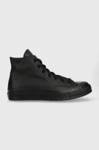Kožené kecky Converse Chuck 70 Tonal Leather černá barva, A00732C-BLACK