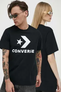 Bavlněné tričko Converse černá barva, s potiskem #5237105