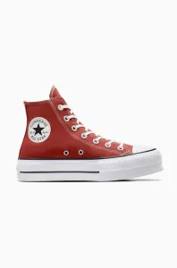 Kecky Converse Chuck Taylor All Star Lift dámské, červená barva, A06896C #5938200
