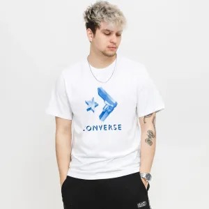 Bavlněné tričko Converse bílá barva, s potiskem #4348663