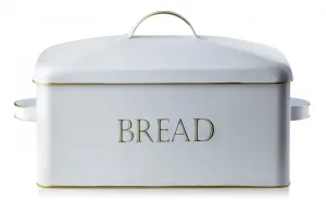 Kovový chlebník Cookini Vintage bílý