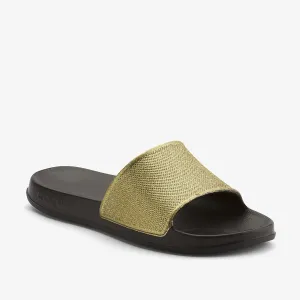 Coqui Dámské pantofle Tora Black/Gold Glitter 7082-302-2200 39