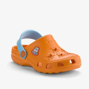 Dětské clogsy COQUI LITTLE FROG Orange/Blue 31/32