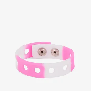 Náramky a peněženky COQUI BRACELET Pink and white bracelet 18 cm 18 cm