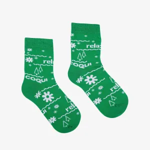 Ponožky COQUI X-MAS SOCKS Green for adults 35 - 38