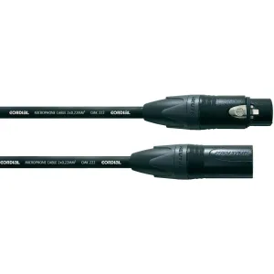 Kabel Cordial® CMK 222, XLR(F)/XLR(M), 10 m, černá