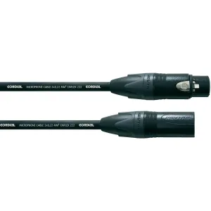 Kabel Cordial® CMFLEX 222 CPM 3 FM-FLEX, XLR(F)/XLR(M), 3 m, černá