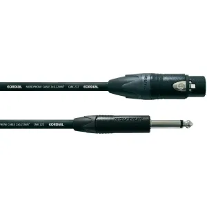 Kabel Cordial® CMK 222 CPM 5 FP, XLR(F)/mono jack 6,3 mm, 5 m, černá