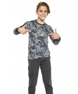 Cornette Kids Boy 453/118 Air Force Chlapecké pyžamo, 98-104, Grafitová