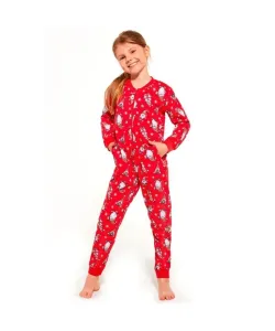 Cornette overal Gnomes2 954/162 kids červené Dívčí pyžamo, 86/92, červená