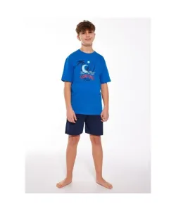 Cornette Young Boy 476/116 Surfir 134-164 Chlapecké pyžamo, 134-140, modrá