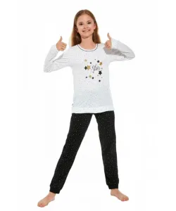 Cornette Young Girl 959/156 Star 134-164 Dívčí pyžamo, 146-152, bílá