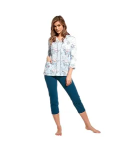 Cornette Dahlia 447/229 Dámské pyžamo, L, modrá