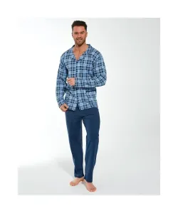 Cornette 114/60 Pánské pyžamo, 4XL, modrá-modrá