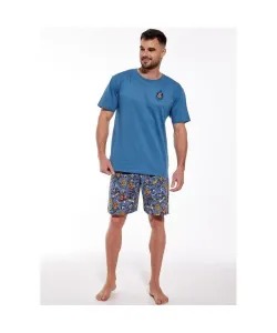 Cornette Pirates2 326/156 Pánské pyžamo, M, modrá