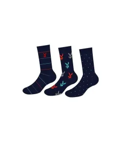 Cornette Premium A50 A'3 Pánské ponožky, Světle šedá, modrá