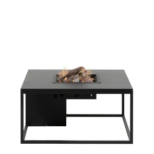 COSI Stůl s plynovým ohništěm -  Cosiloft 100 černý rám/černá deska