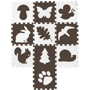 EVA Puzzle podložka Lesní přátelé 32 × 32 × 1 cm (10 ks)