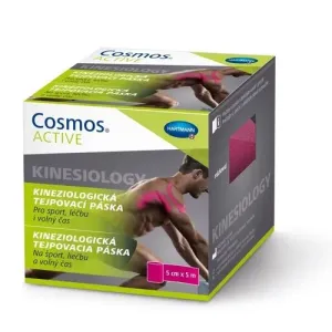 COSMOS® ACTIVE pružná samolepící tejpovací páska růžová 5 cm × 5 m