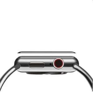 COTECi 4D sklo s celoplošným lepením s černým lemem pro Apple Watch 6 44 mm