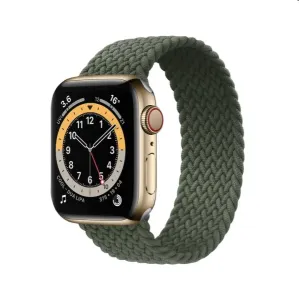 COTEetCI nylonovy náramek 125 mm pro Apple Watch 38/40/41 mm, zeleny
