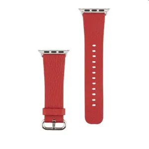 kůžený řemínek COTEetCI Leather pro Apple Watch 42/44/45mm, červený