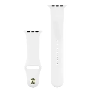 Silikonový řemínek COTEetCI pro Apple Watch 42/44/45mm, bílý