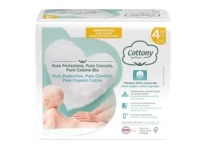 Corman Cottony jednorázové dětské pleny z bio bavlny č.4  (7-18 kg) - 28 ks