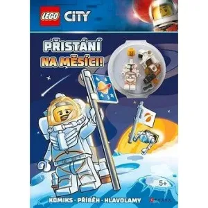 LEGO CITY Přistání na Měsíci: Komiks, příběh, hlavolamy, obsahuje minifigurku