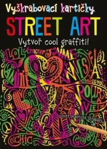 Vyškrabovací kartičky STREET ART: Vytvoř kouzelné obrázky! + škrabátko