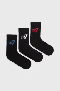 Dětské ponožky CR7 Cristiano Ronaldo (3-pack) černá barva #3523032