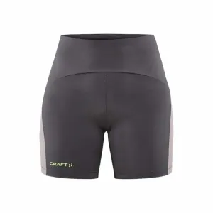Dámské funkční krátké elastické kalhoty CRAFT PRO Hypervent Short tmavě šedé s fialovou 1910434-985436