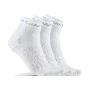 Ponožky CRAFT CORE Dry Mid 3 páry  bílá  43-45