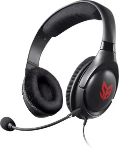 Creative Sound Blaster Blaze herní headset na kabel, stereo přes uši, jack 3,5 mm, černá, červená