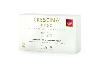Crescina Péče na podporu růstu vlasů a proti vypadávání vlasů pro ženy Transdermic stupeň 500 (střední fáze) 20 x 3,5 ml