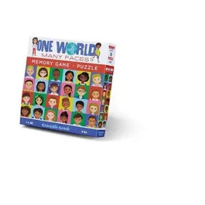 Puzzle a paměťová hra - Tváře světa (48 ks)